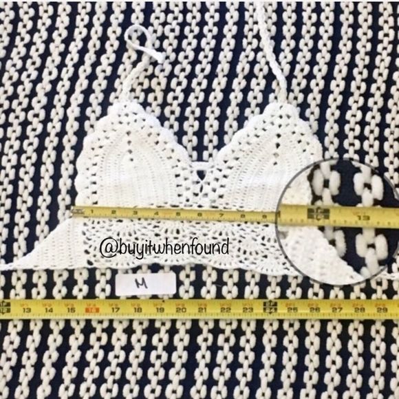 Sexy Crochet Knit Bikini Halter Top YELLOW
S M L - Picture 6 of 8